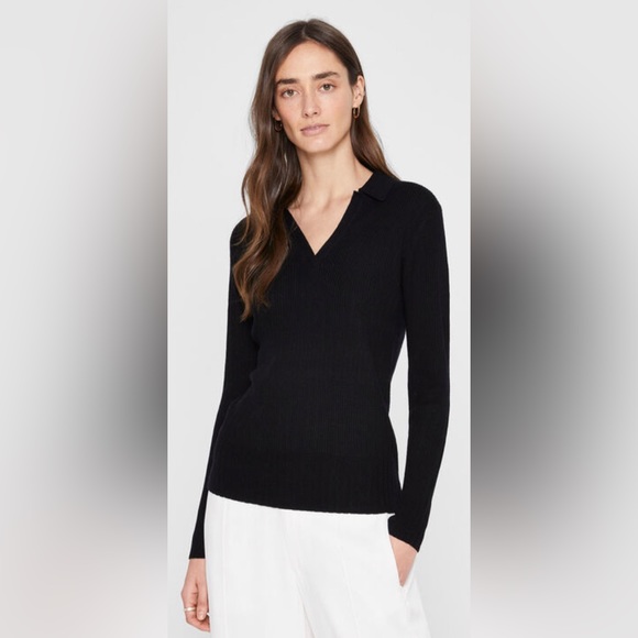 Club Monaco Sweaters - Club Monaco Black Everywear Johnny Collar Sweater Size XL (14) NWT